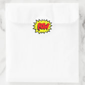 POW - Kunst voor Pop van stripboeken Ronde Sticker (Tas)