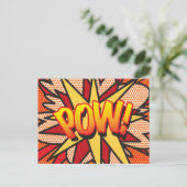 POW Leuke Retro Stripboek Pop Art Briefkaart (Staand voorkant)
