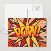 POW Leuke Retro Stripboek Pop Art Briefkaart (Voorkant / Achterkant)
