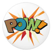 POW Leuke Retro Stripboek Pop Art Keramische Knop (Voorkant)