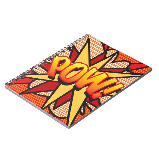 POW Leuke Retro Stripboek Pop Art Notitieboek (Linkerzijde)