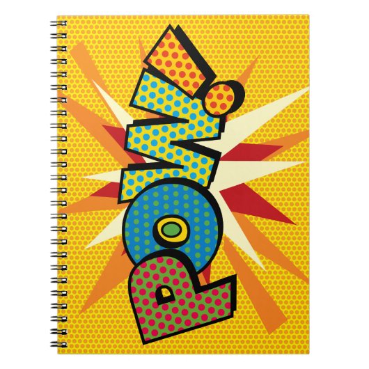POW Leuke Retro Stripboek Pop Art Notitieboek (Voorkant)