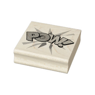 POW Leuke Retro Stripboek Pop Art Rubberstempel