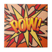 POW Leuke Retro Stripboek Pop Art Tegeltje (Voorkant)