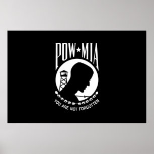 POW MIA Amerikaanse militaire helden krijgsgevange Poster