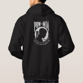 POW MIA Black Hooded Sweatshirt (Achterkant)