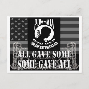 POW-MIA BRIEFKAART