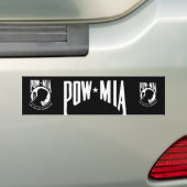 POW MIA-Bumpersticker Bumpersticker (Op auto)