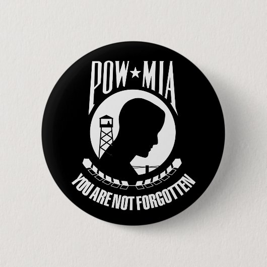 POW MIA-Button Ronde Button 5,7 Cm (Voorkant)