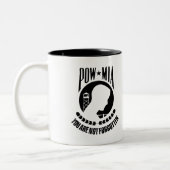 POW - MIA Coffee Mug Tweekleurige Koffiemok (Links)