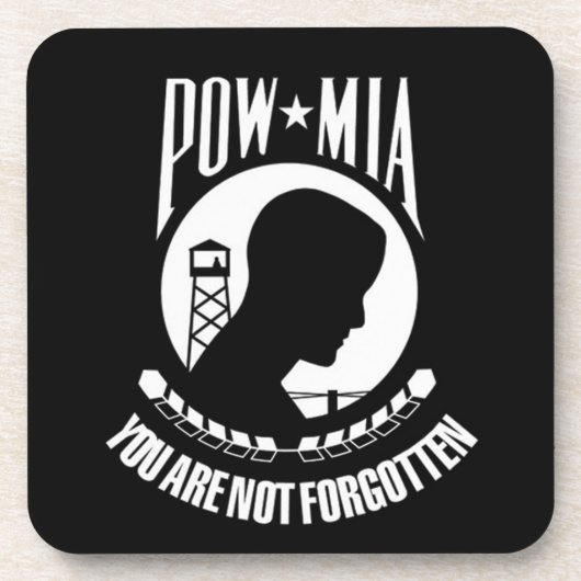 POW - MIA Cork Onderzetter (Voorkant)