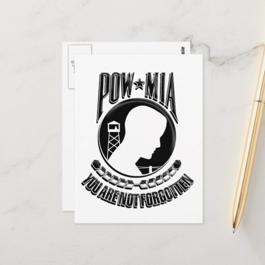 POW/MIA-dag Briefkaart (Voorkant / Achterkant in situ)