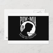 POW+MIA Flag Briefkaart (Voorkant / Achterkant)