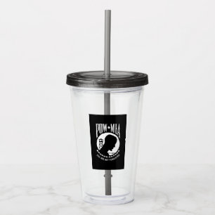 POW MIA Flag: Vermiste soldaten van de Vietnamoorl Acryl Drinkbeker