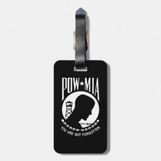 POW MIA Flag: Vermiste soldaten van de Vietnamoorl Bagagelabel (Achterkant verticaal)