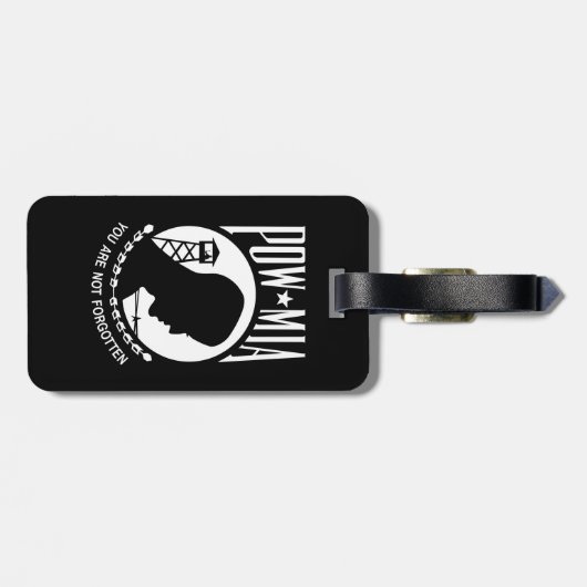 POW MIA Flag: Vermiste soldaten van de Vietnamoorl Bagagelabel (Achterkant horizontaal)