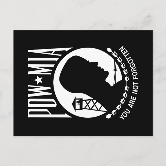 POW MIA Flag: Vermiste soldaten van de Vietnamoorl Briefkaart (Voorkant)