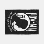 POW MIA Flag: Vermiste soldaten van de Vietnamoorl Fleece Deken (Voorkant (Horizontaal))