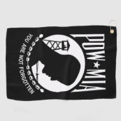 POW MIA Flag: Vermiste soldaten van de Vietnamoorl Golfhanddoek (Horizontaal)