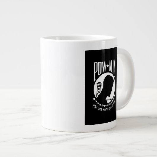 POW MIA Flag: Vermiste soldaten van de Vietnamoorl Grote Koffiekop (Voorkant rechts)