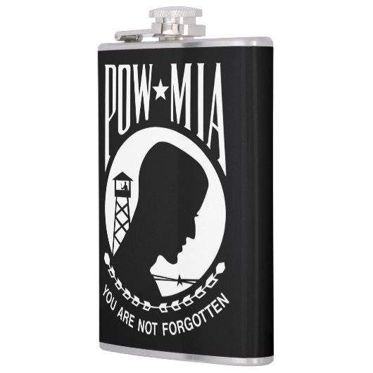 POW MIA Flag: Vermiste soldaten van de Vietnamoorl Heupfles (Links)