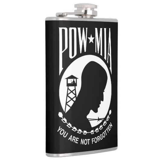 POW MIA Flag: Vermiste soldaten van de Vietnamoorl Heupfles (Rechts)