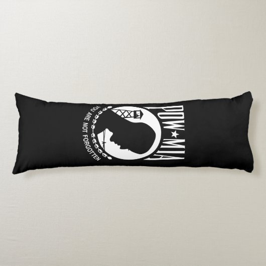 POW MIA Flag: Vermiste soldaten van de Vietnamoorl Lichaamskussen (Voorkant)