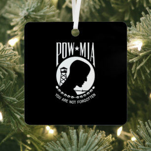 POW MIA Flag: Vermiste soldaten van de Vietnamoorl Metalen Ornament