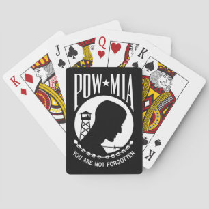 POW MIA Flag: Vermiste soldaten van de Vietnamoorl Pokerkaarten