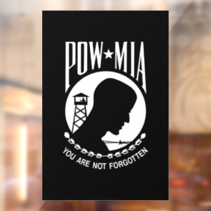 POW MIA Flag: Vermiste soldaten van de Vietnamoorl Raamsticker