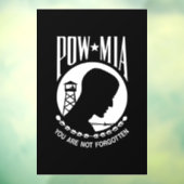 POW MIA Flag: Vermiste soldaten van de Vietnamoorl Raamsticker (Vel 3)