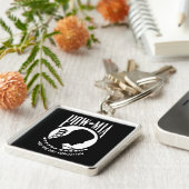 POW MIA Flag: Vermiste soldaten van de Vietnamoorl Sleutelhanger (Zijkant)