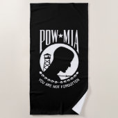 POW MIA Flag: Vermiste soldaten van de Vietnamoorl Strandlaken (Voorkant)
