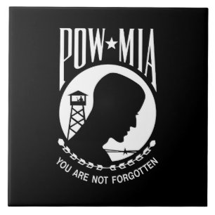 POW MIA Flag: Vermiste soldaten van de Vietnamoorl Tegeltje