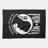 POW MIA Flag: Vermiste soldaten van de Vietnamoorl Theedoek (Horizontaal)