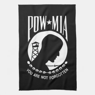 POW MIA Flag: Vermiste soldaten van de Vietnamoorl Theedoek