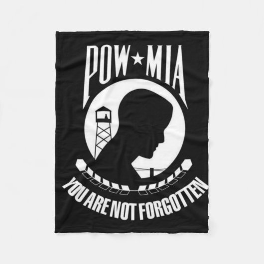 POW/MIA FLEECE BLANKET (Voorkant)
