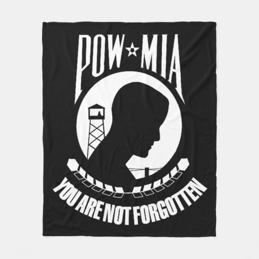 "POW MIA Fleece Deken" (Voorkant)