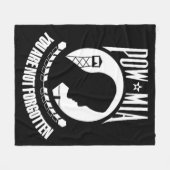 "POW MIA Fleece Deken" (Voorkant (Horizontaal))