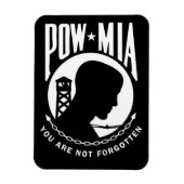 POW MIA Flexibel Magneet (Verticaal)