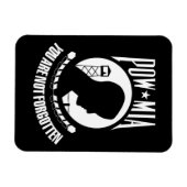 POW - MIA flexibele magneet (Horizontaal)
