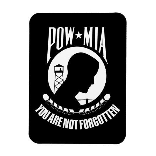 POW - MIA flexibele magneet (Verticaal)