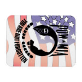 POW - MIA flexibele magneet (Horizontaal)