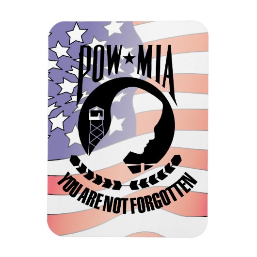 POW - MIA flexibele magneet (Verticaal)