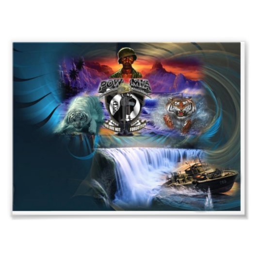 POW/MIA FOTO AFDRUK (Voorkant)