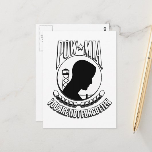 POW/MIA-herkenningsdag Briefkaart (Voorkant / Achterkant in situ)