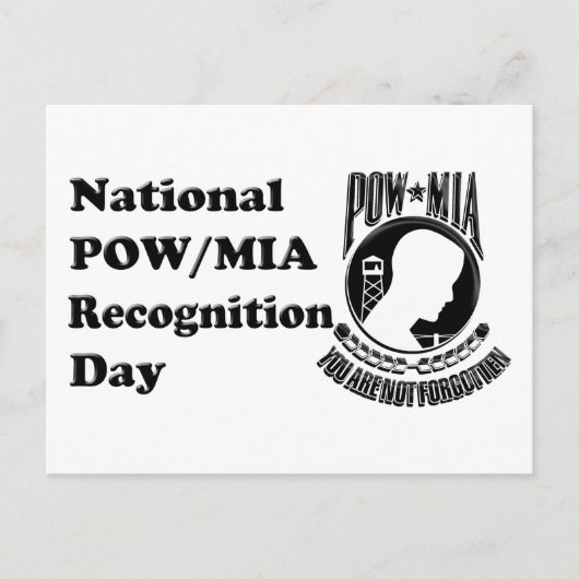 POW/MIA-herkenningsdag Briefkaart (Voorkant)