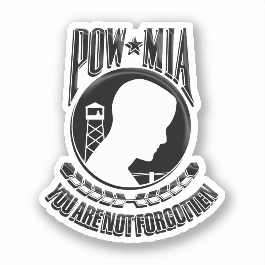 POW/MIA-herkenningsdag Sticker (Voorkant)