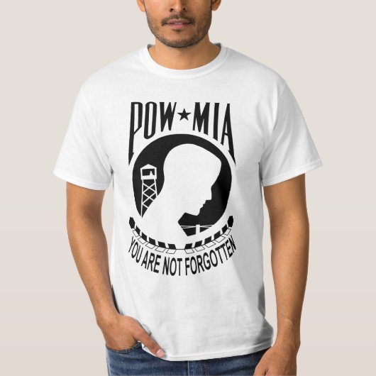 POW MIA Inverted Mannen T-shirt (Voorkant)
