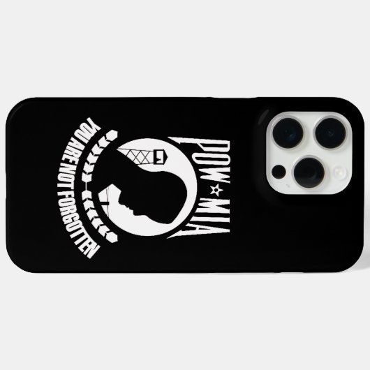 POW MIA iPhone 15 pro max Case-Mate iPhone Case (Achterkant (horizontaal))
